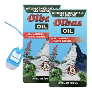 Massage Aromatherapy Oil, 1.01 oz, Bundled with Beyondeals Hand Sanitizer Dispenser, Massage Oils Soothing Essential Oil Blend for Relaxation, Jojoba-Based Formula, Non-Greasy [Pack of 2]