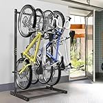 WALMANN Freestanding Bike Stand for Garage, 4 Bikes Vertical Bike Storage Stand Heavy Duty Bike Floor Stand - Image 2