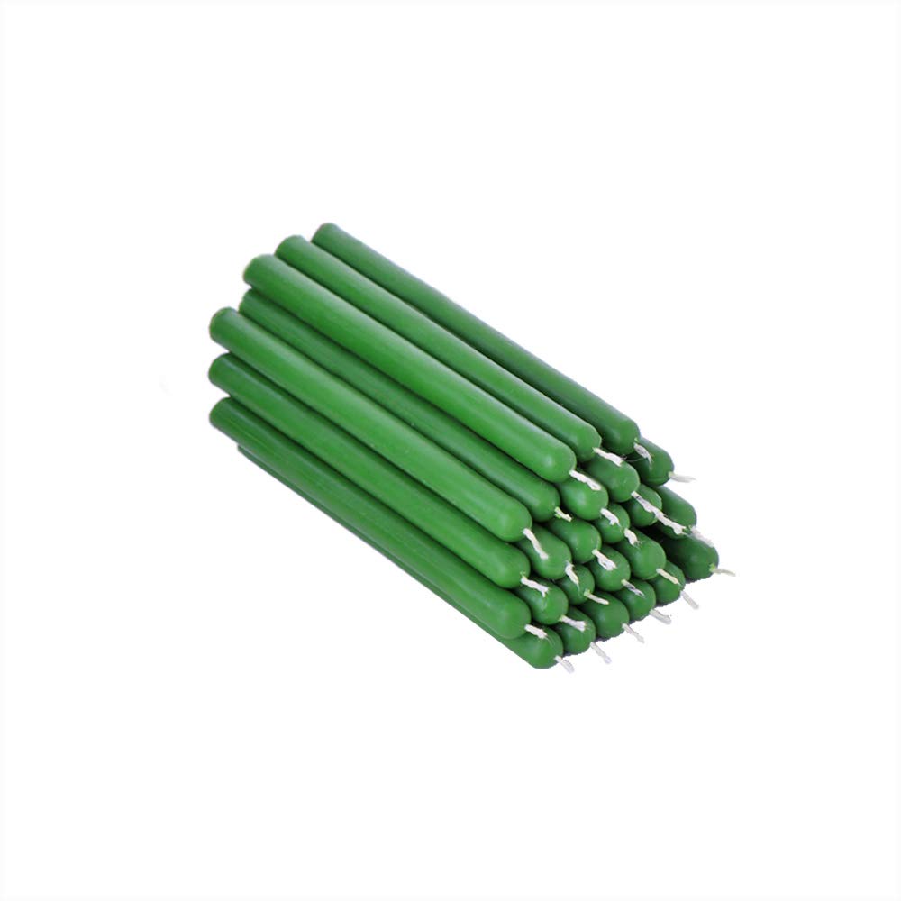 Candele Cera D'Api Gialle 12cm - 25 Pezzi, Senza Fuliggine, Per Tavolo E Decorazione - Foto 4