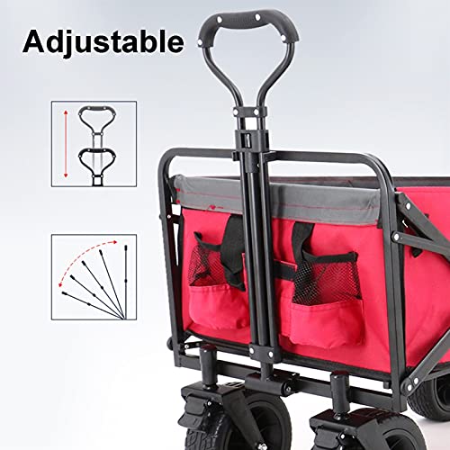 Garden Trolley Opvouwbare Rolwagen, Metalen Frame Ondersteuning, Buiten Opbergwagen Voor Tuin/Picknick/Barbecue (Color… - Image 5