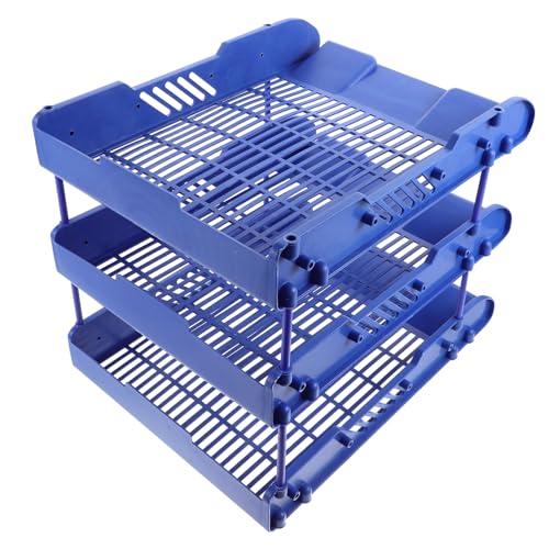 DOITOOL File Organizer Tray Desktop Storage Rack for Papers Magazines and Documents Space Saving File Holder for Office Use Design