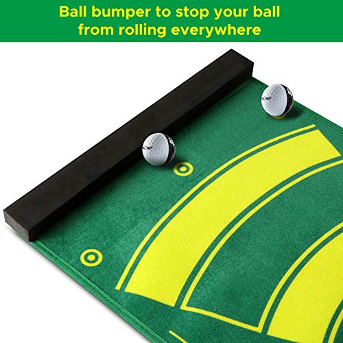 MSOAT-Golf-Putting-Mat-with-Traces-of-The-Ball-Simulador-de-Golf-Green-para-Hogar-Oficina-Interior-Exterior-para-Entrenamiento-de-Putt