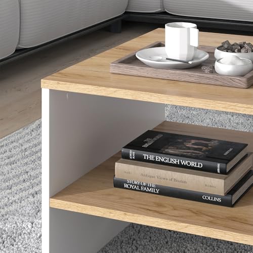 Table basse Amely : la solution anti-désordre pour ranger vos télécommandes et revues - 5