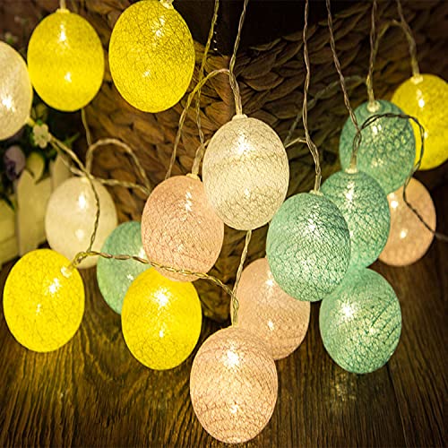 Easter Egg LEDs String Lights Fairy Lights,Outdoor/Indoor, Garden Lights for Patio, Gazebo, Bedroom, Party Decorations,Christmas Decoration,1.5M,USB type