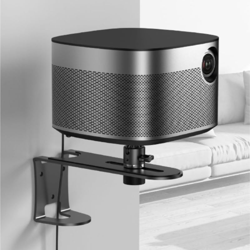 Projector Stand Wall Mounted Inverted Frame Alloy Bedside Storage Rack No Drilling Required image 2