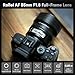 Rollei AF 85mm F/1.8 Lens for Sony FE - STM Autofocus for Sony E Mount Cameras, Full Metal Body, 477g, Compatible with APS-C FX30/ZV-E10/A6000–A6700/A5000/A5100 and Full-Frame ZV-E1/FX3/A1/A1II/A9/A7