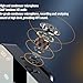 Lavalier Microphone,On Mic with Noise Cancellation Omnidirectional 360° Clear Sound 30m Range 10-12H Battery for Video Recording Live Streaming Interviews