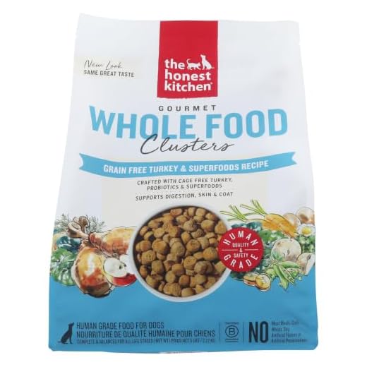 The Honest Kitchen Whole Food Clusters Human Grade Dry Dog Food - Grain Free Turkey 5 lbs