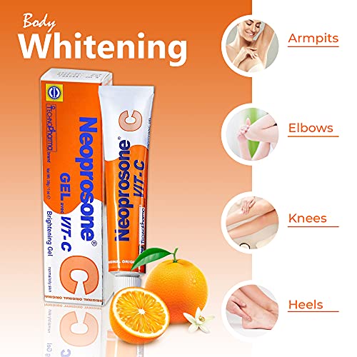Neoprosone, Gel de Vitamina C - 1 Fl Oz / 30 Ml - Creme Gel Iluminador para Pescoço, Rosto, Corpo, A