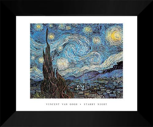 Starry Night 15x18 Framed Art Print by Vincent Van Gogh