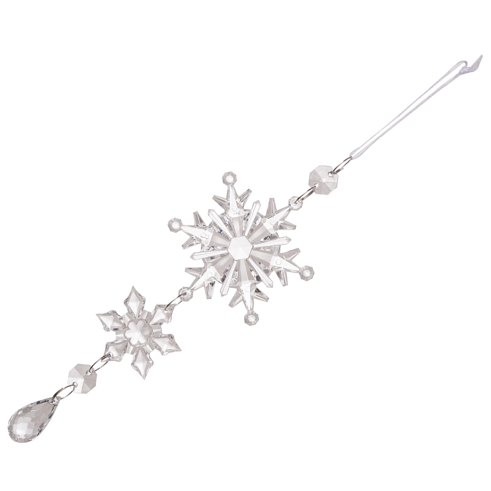 Buxuaaaa Acrylics Snowflake Hanging Ornaments Christmas Tree Pendant with Hanging String for Indoor and Outdoor Decoration Holiday Decoration
