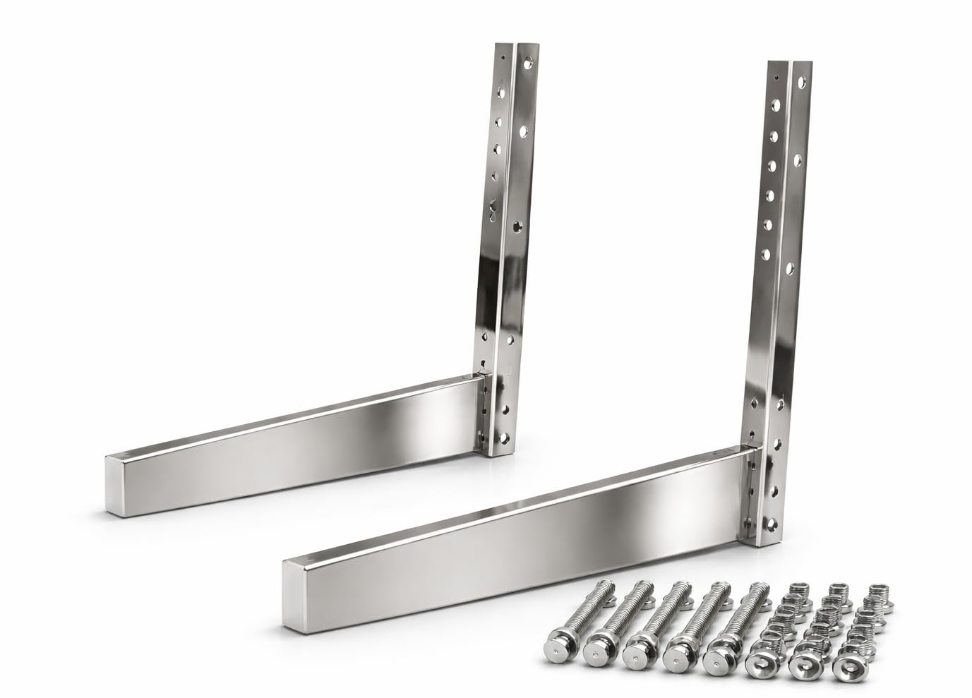 Stainless Steel Split AC Outdoor Unit Wall Mount Bracket (2–5 Ton) | SS204, 2 mm Thickness , 24 Inch Arms | Includes Stainless Steel Expansion Bolts (2-5 TON)-image-39