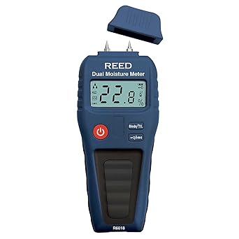REED Instruments R6018 Dual Moisture Meter, Pin/Pinless