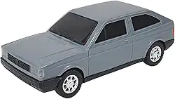 Carro De Briquendo Plástico Gol Quadrado Retro Colecionavel 20Cms (Cinza)