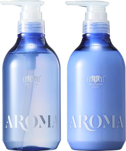 サロン専売品【セット】美容室発 EARTHEART アロマシャンプー&トリートメント 各500ml (プルメリア) ダメージケア フレグランス シャンプー ヒートプロテクト 日本製のサムネイル
