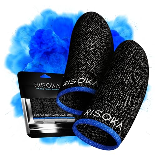10 Pieces Gaming Thumb & Finger Sleeves - High Silver-Fiber Conte...