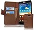 Produktbild Cadorabo Hülle für Samsung Galaxy Note 1 in KAKAO BRAUN  Handyhülle aus glattem Kunstleder mit Standfunktion und Kartenfach  Case Cover Schutzhülle Etui Tasche Book Klapp Style