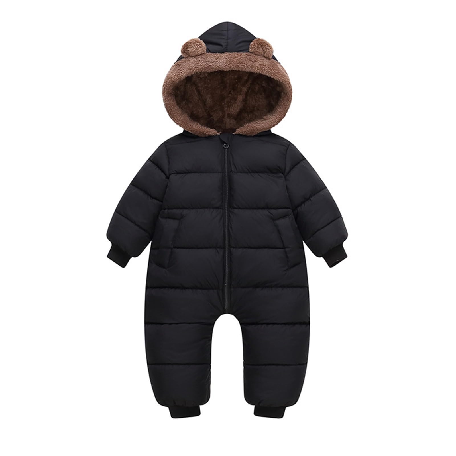 Generisch Combinaison de neige pour bébé garçon et fille - Combinaison d'hiver avec vêtements d'extérieur chauds pour tout-petits