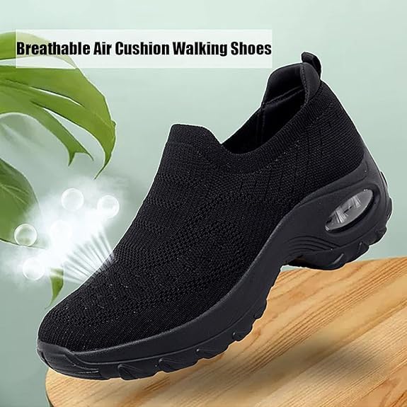 Orthoture Womens Shoes,Arch Support Non Slip Orthoture Shoes,Air Cushion Slip-On Walking Shoes2