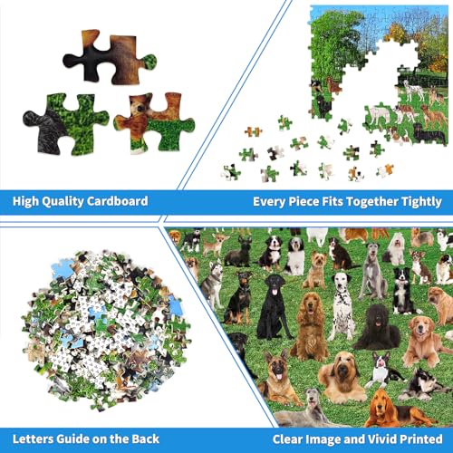 1000 piece jigsaw puzzles for adults-101 Lawn Puppies Puzzles For Adults 1000 Pieces Dogs Park Jigsaw Puzzles 1000 Pieces For Adults 101 Puppy Group Photo Puzzle 1000 Pieces - Image 4