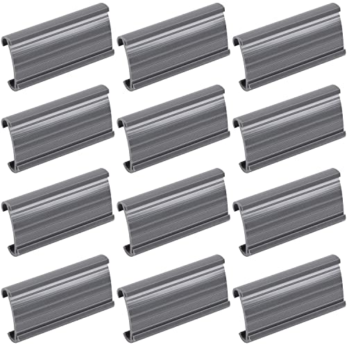 Metro 9990P Wire Shelf Label Holder for Super Erecta Shelving, Gray, 3" x 1.25" (12 Pack) image 5