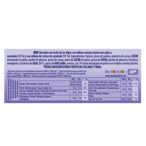 Image of Milka Caramel 100% Alpine Milk Chocolate, 100 g