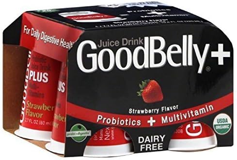 GoodBelly Strawberry Probiotic Drink, 2.7 Ounce - 4 Per Pack -- 6 Packs Per Case.