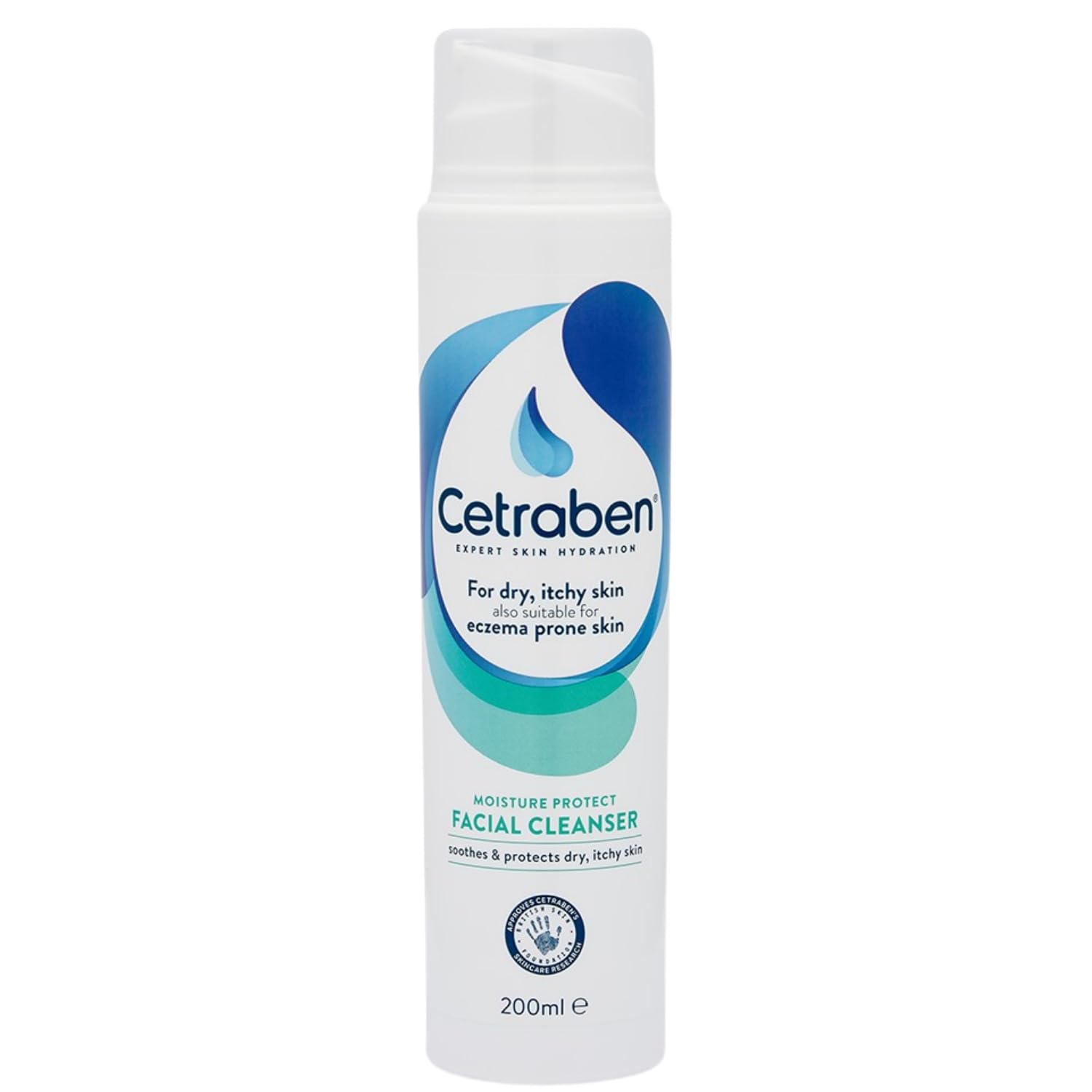 CetrabenMoisture Protect Facial Cleanser, For All Skin Types, Suitable For Daily Use, Hydrates Skin, Gentle Skin Care Facial Cleanser, 1 x 200ml