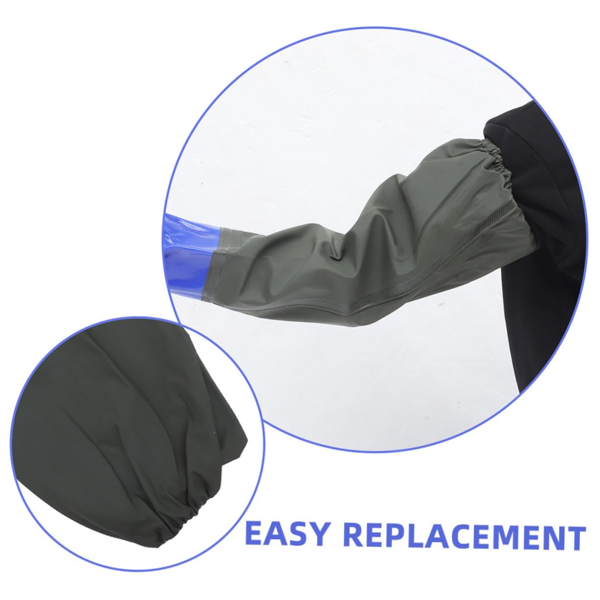 Veemoon 2pares Guantes Impermeables para Lavar Platos Codo Guantes Largos de Goma para Cocina de Limpieza para Uso Peceras y Limpieza de Acuarios