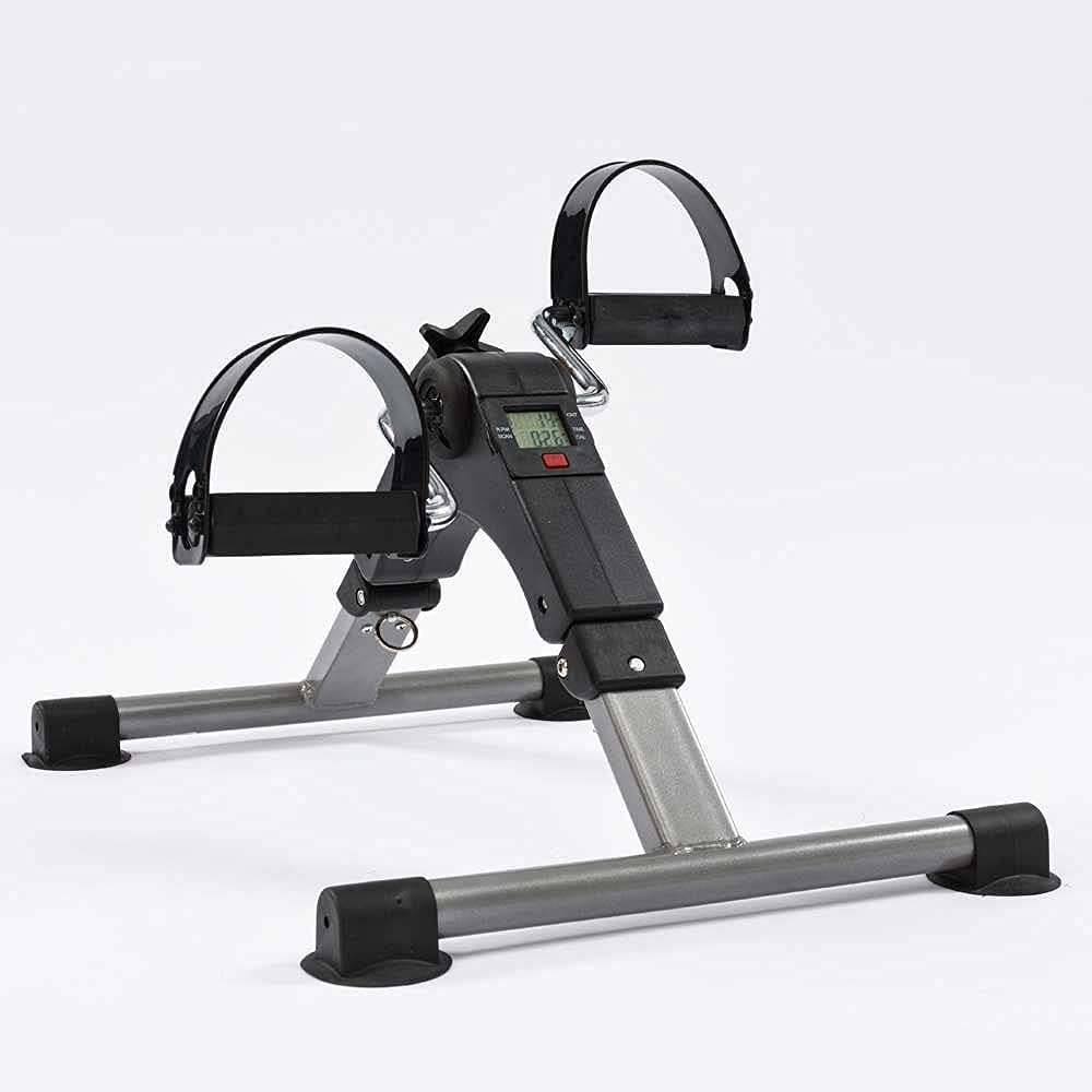 Folding Pedal Exerciser with LCD Display | Mini Under Desk Arm & Leg Exercise Bike | Portable Stationary Foot & Hand Cycle for Home, Office & Elderly-image-31