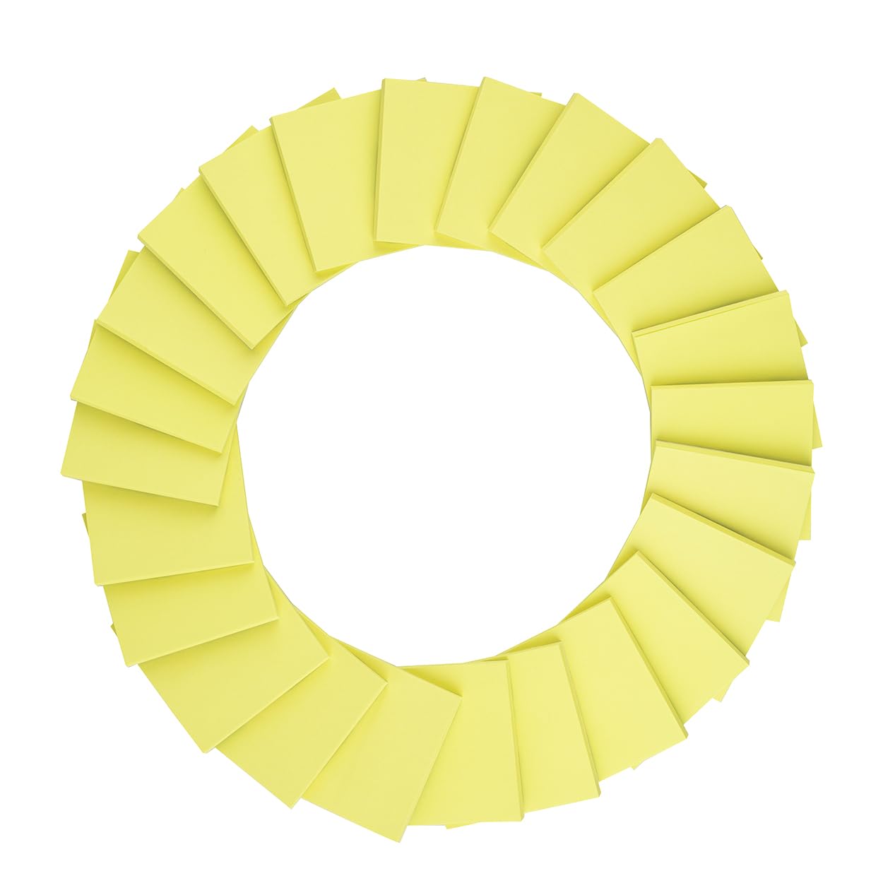 Haftnotizen, 7,6 x 7,6 cm, gelb, starker Klebstoff, sauber entfernbar, recycelbar, selbstklebende Pads, einfach zu kleben, für Zuhause, Büro, Notebook