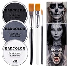 Black+White+Grey+3Pcs Brushes