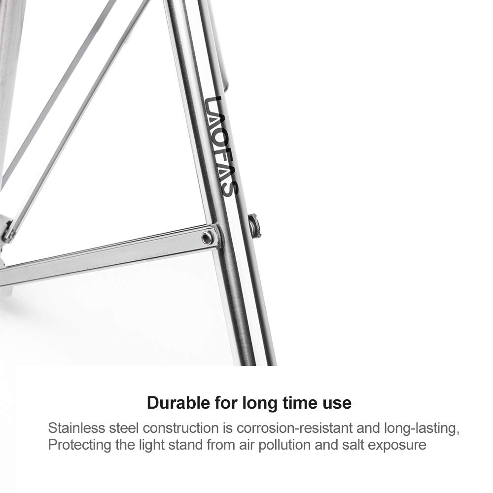 Amazon | LAOFAS ライトスタンド 280cm（9.18ft）8kg荷重 スプリング