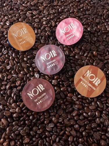 Image of Noir's Filter Coffee Bundle of 50 Pods | Arabica-Robusta Blend with Rich Chicory Notes | Full-Bodied Flavor | Dolce Gusto Compatible Pods | Pack of 5 Boxes