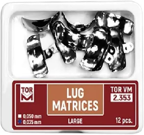 Russia Tor Vm Lug Matrices Large (2.353) | Pack of 12 Pcs | Durable Matrices for Root Canal and Orthodontic Procedures