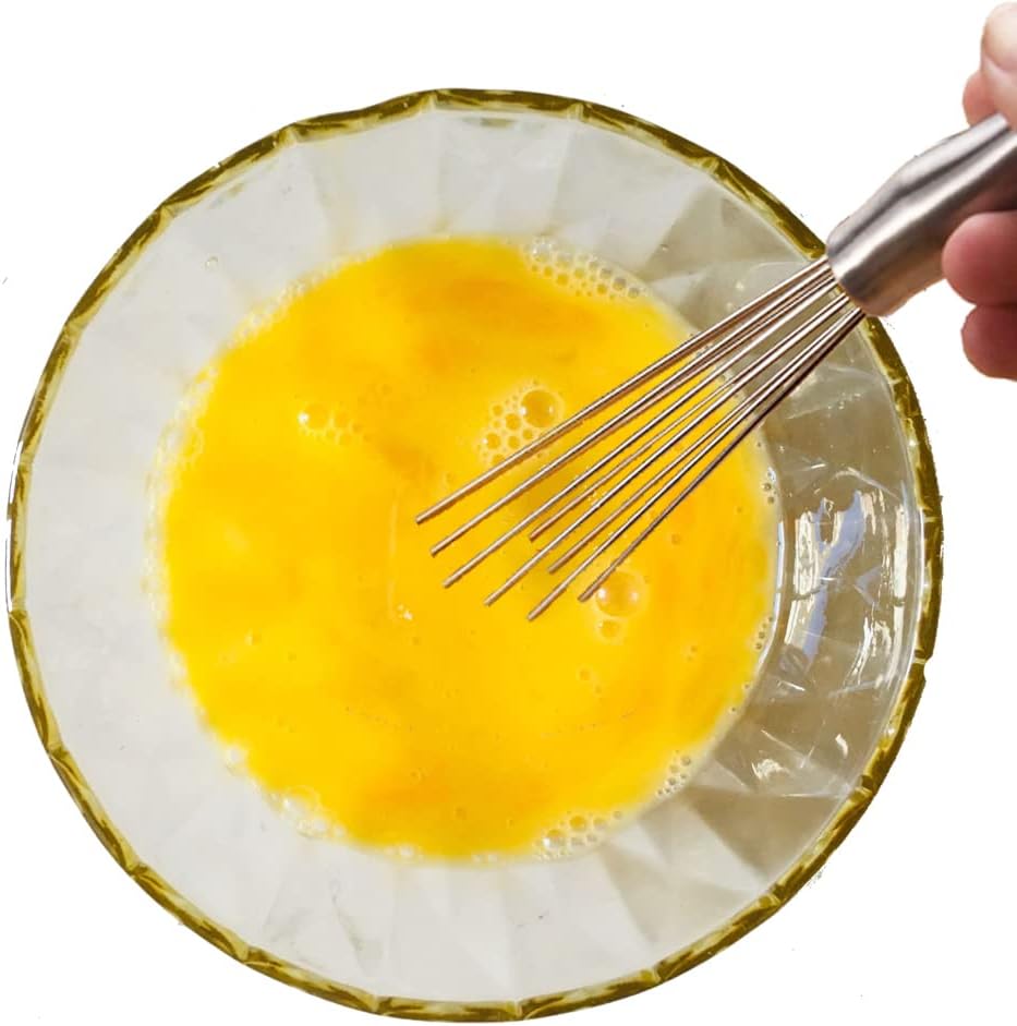 Egg Whisks 12 INCH Stainless Steel Ball Whisk Egg Beater Manual Mixer for Sauces Cream egg - Image 4