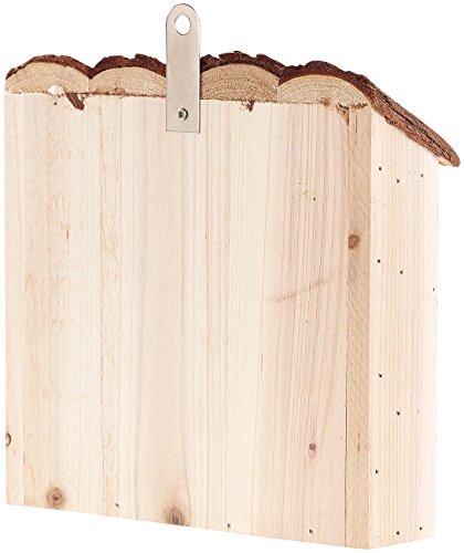 Royal Gardineer Bienenhotel: Insektenhotel Marie, Nisthilfe für Nützlinge, 20 x 20 x 7 cm (Wildbienenhaus) – Bild 4