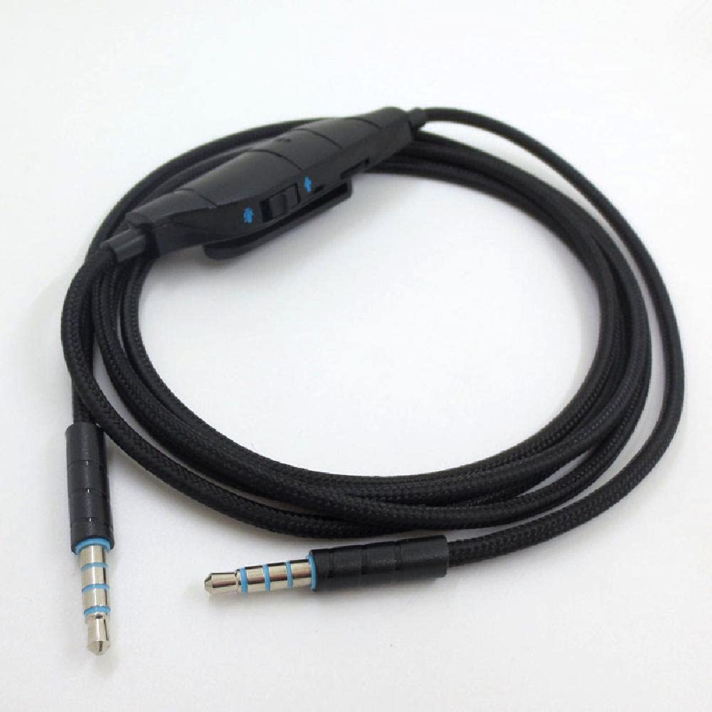 100 Hz-20 kHz 3,5 mm zamiennik słuchawek kabel audio przewód z regulacją głośności do zestawu słuchawkowego Logitech G633 G635 G933 G935