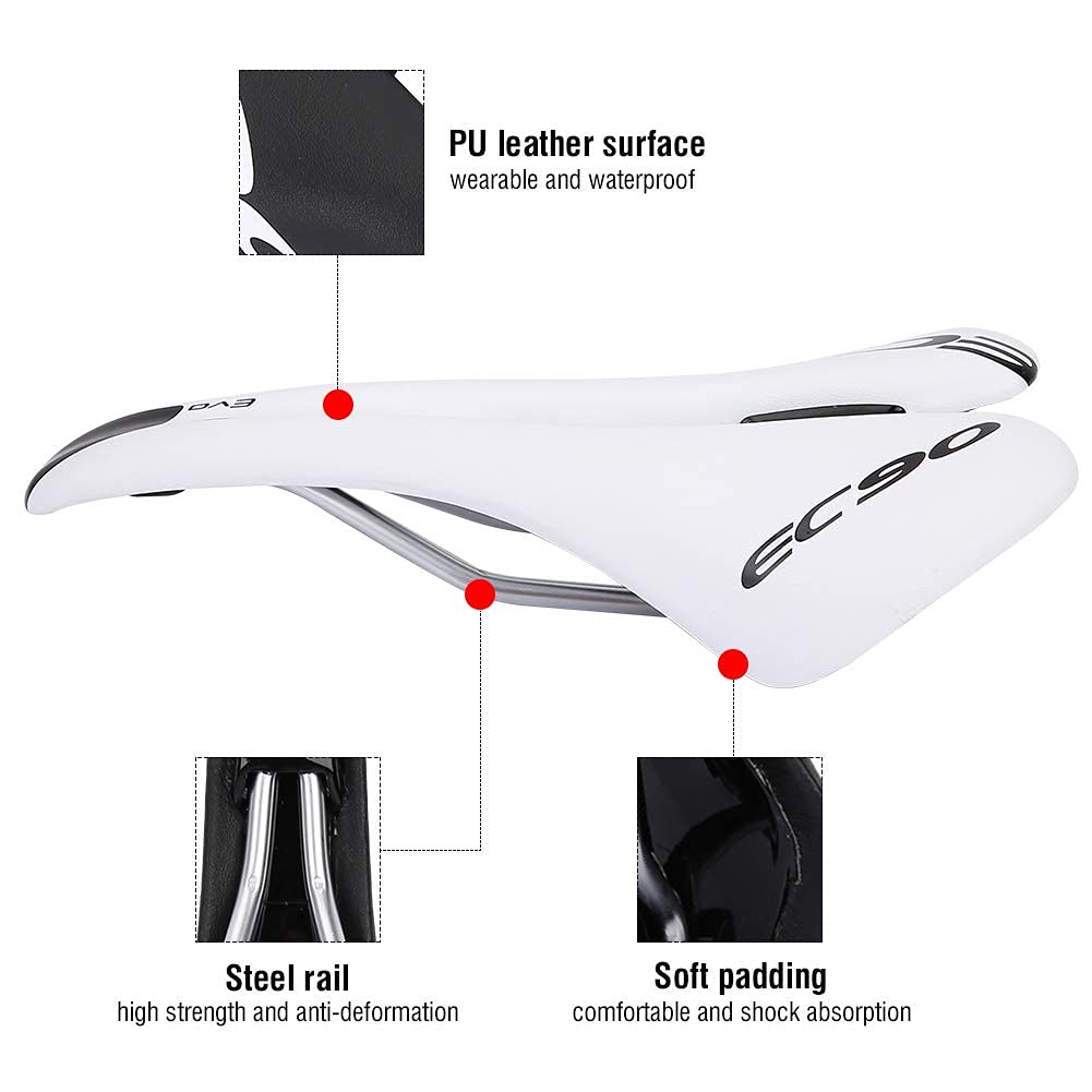 VGEBY1 Coussin de Bicyclette, Selle de siège de vélo Antichoc Confortable pour vélos de Montagne et de Route, Accessoire de Rechange