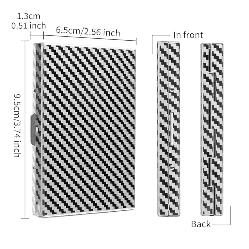 Image of RFID Stainless Steel Credit Card Wallet Slim Metal Business Card Holder for Women Men