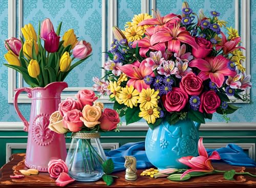 Anatolian Puzzle 1000 pi&egrave;ces : Fleurs Dans Des vases