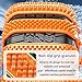 Car Snow Chains for Lincoln MKZ Nautilus Navigator Aviator, Universal Emergency Snow Chains, Anti-Skid Tire Traction Device, Wear-Resistant for Auto Pickup Trucks Suvs,D Orange-20 pcs
