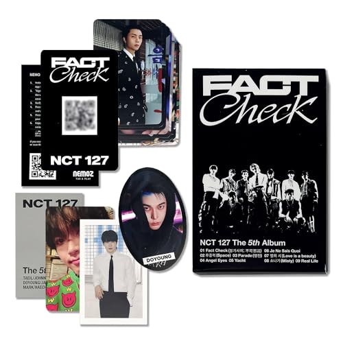 NCT - 5TH ALBUM [Fact Check] (QR Ver.) Package + Imagecard + Sticker + Folding Paper...
