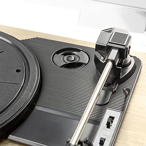 Fenton RP161LW Platine Vinyle Bluetooth Stéréo – Bois Clair, Deux Haut-Parleurs, Streaming Audio Bluetooth, 3 Vitesses 33-45-78 TR/Min, Style Rétro, Idéal pour Écouter Vos Vinyles et Musiques - Les Beatles, Paul McCartney, John Lennon, RIngo Starr, George Harrison Fenton RP161LW Platine Vinyle Bluetooth Stéréo - Bois Clair, Deux Haut-Parleurs, Streaming Audio Bluetooth, 3 Vitesses 33-45-78 TR/Min, Style Rétro, Idéal pour Écouter Vos Vinyles et Musiques – Image 4