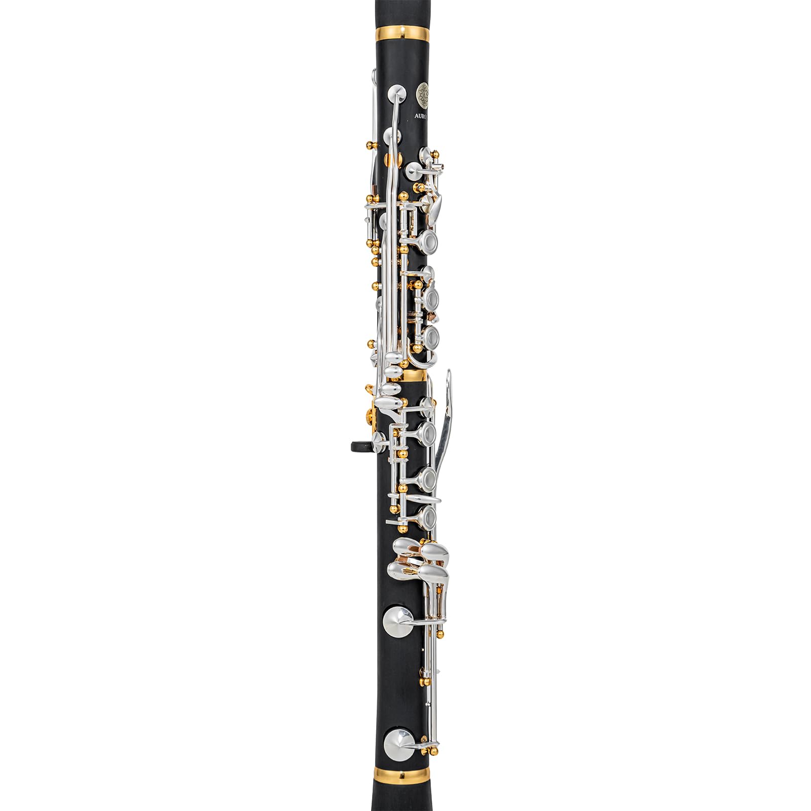 CG-S7 Clarinetto Sib Plateau a Fori Chiusi - Clarinetto Soprano a Fori Coperti in ABS, 17 Chiavi Nichel-Argento e Colonnine Dorate, per Mani Piccole, Sassofonisti e Disabili