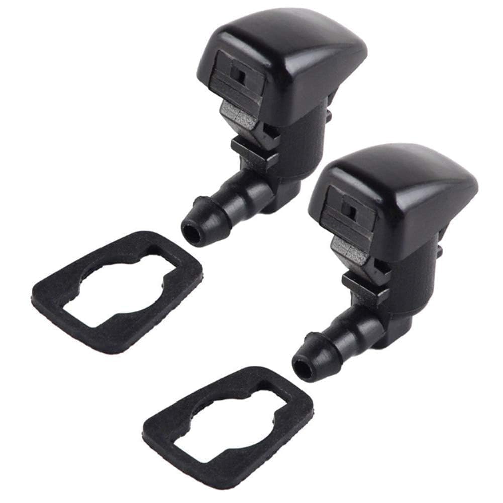 Cheriezing 2 Pcs Front Windshield Washer Nozzles Wiper Spray Kit Single Hole Compatible with 2008 2009 2011 Focus, 2007-2011 Edge, 2007-2010 Lincoln MKX # 8S4Z17603AA