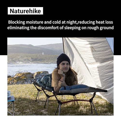 Image of Naturehike ArmyWild Folding Camping Cot, Height Adjustable Ultralight Backpacking Cot, Portable Camping Bed for Camping Hiking Travel Home