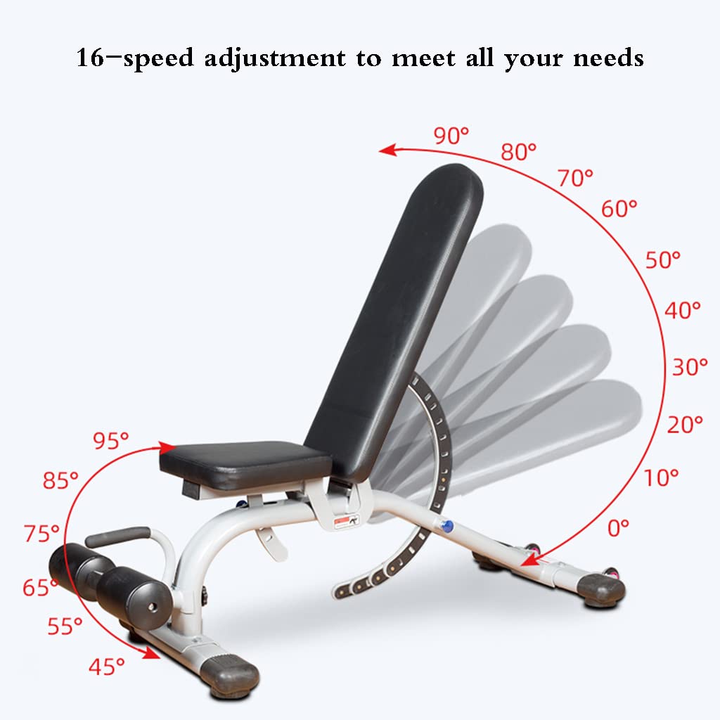 Chaise de Fitness Professionnelle réglable Banc de Presse Multifonctionnel pour la Maison et Le Commerce Banc de Musculation pour abdominaux et abdominaux