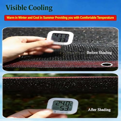 Filet solaire solide de 10x18m structure durable avec oeillets