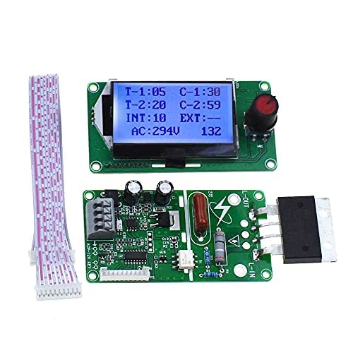 40A 100A Digital Double Pulse Encoder Spot Welder Welding Transformer Controller Board with LCD Display (100A)